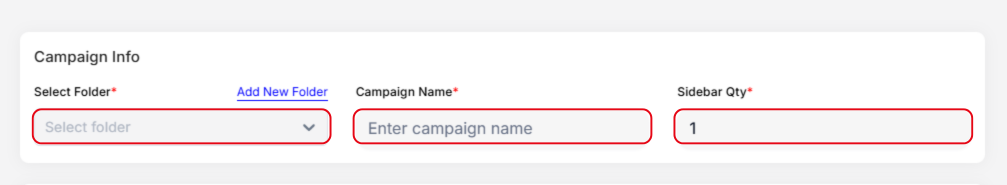 Sidebar Links — Campaign Info