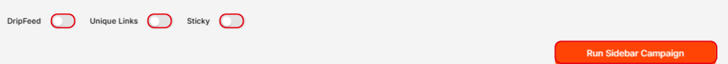Sidebar Links — Campaign Toggles